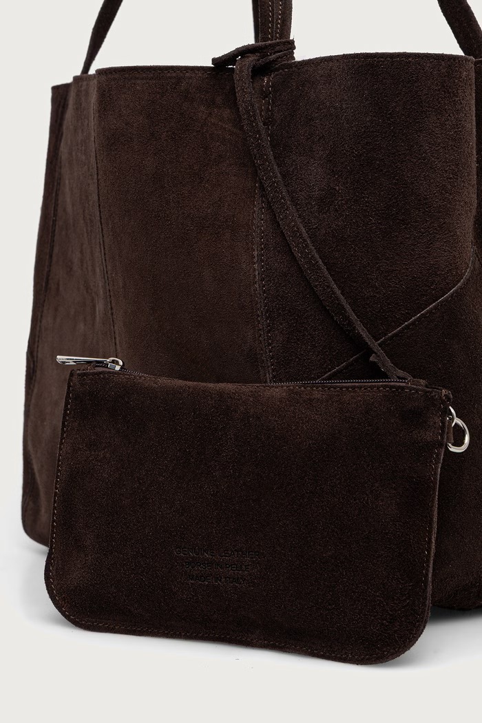 Torebka shopper damska zamszowa Answear.LAB MIB13022.itjr brązowy