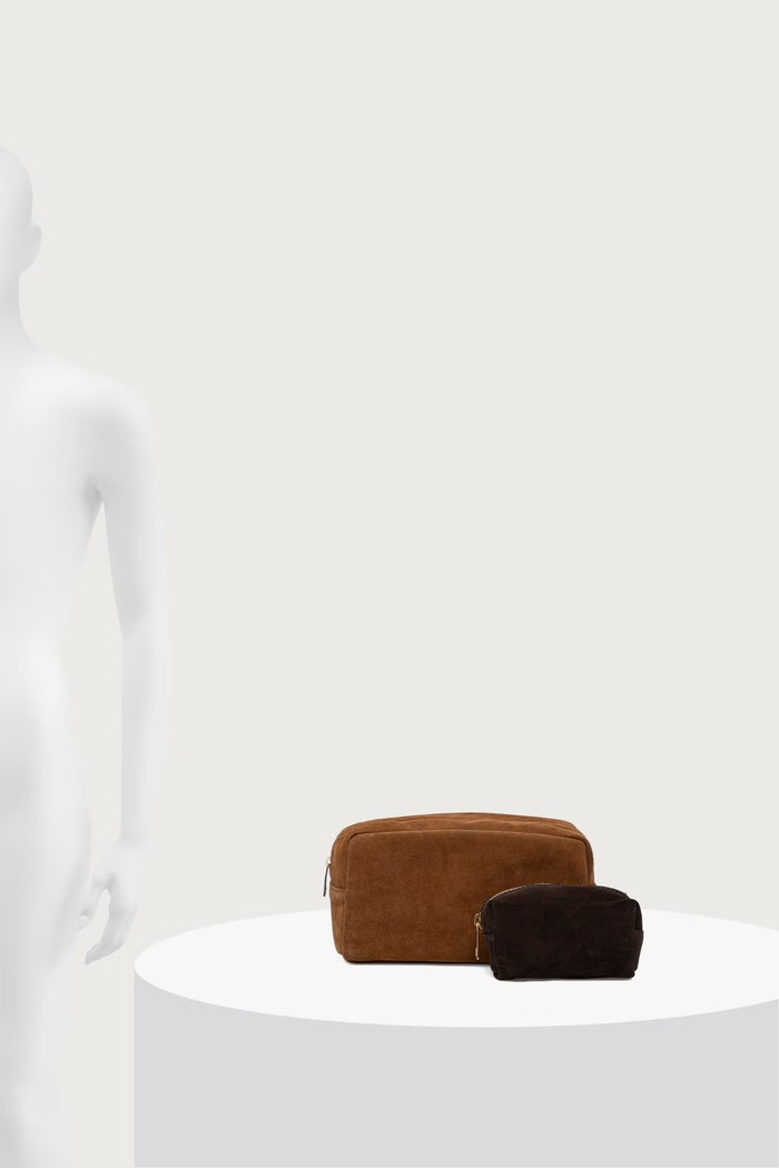 Answear.LAB zestaw kosmetyczek damskich zamszowych ZOP1111.suede.itjr
