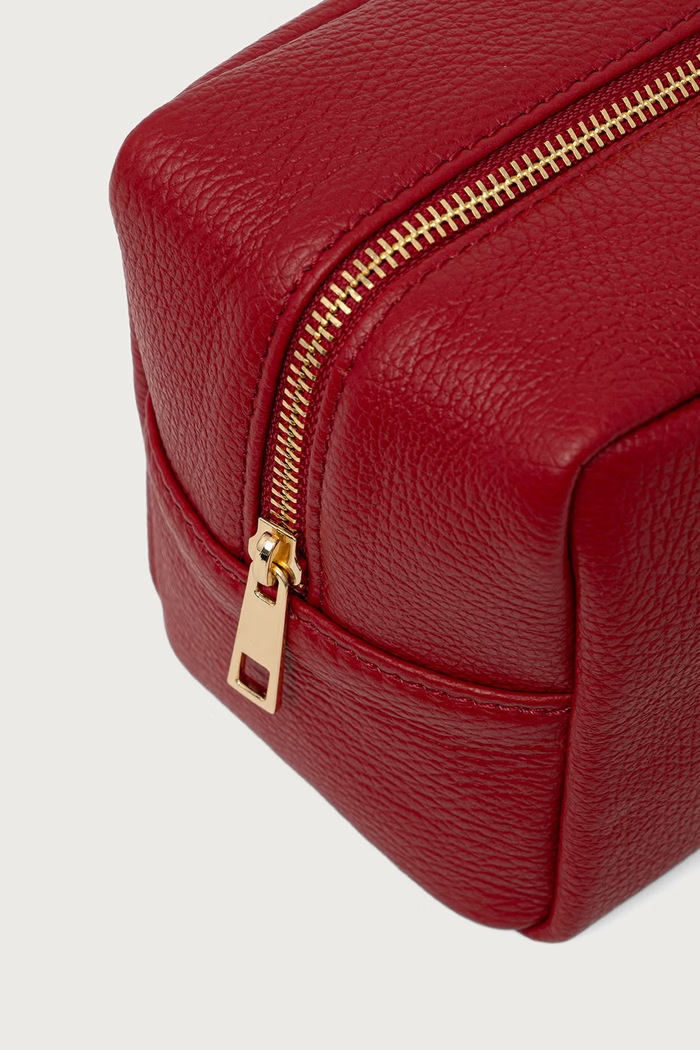 Akcesoria Answear.LAB zestaw kosmetyczek damskich skórzanych ZOP1111.leather.itjr czerwony