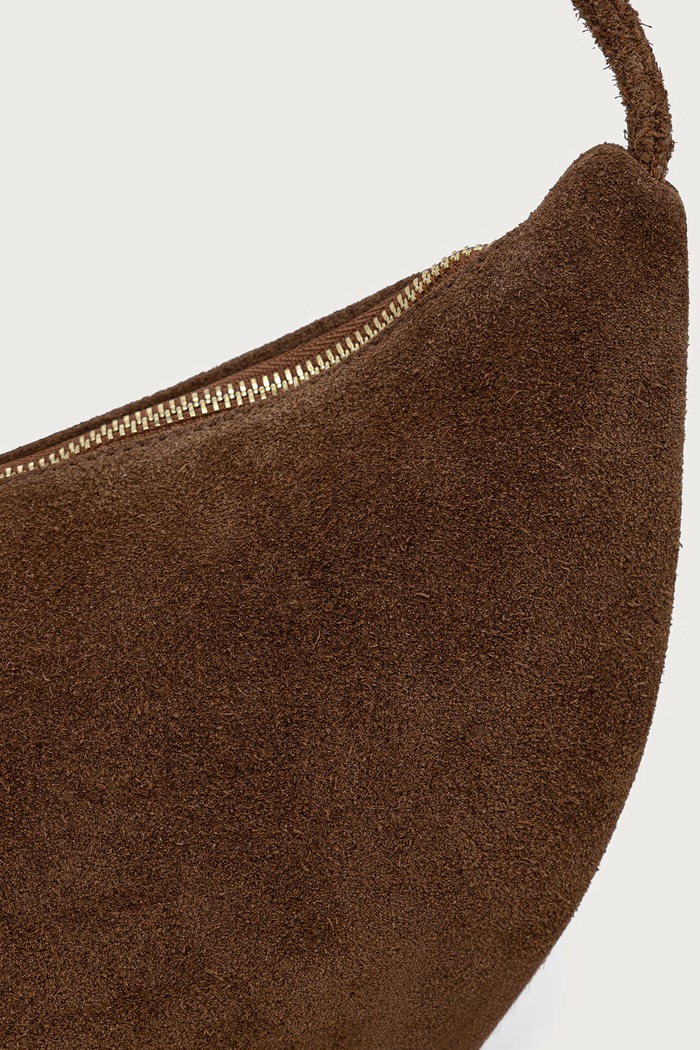 Answear.LAB torebka hobo damska zamszowa brązowy MBP183HO1.isr
