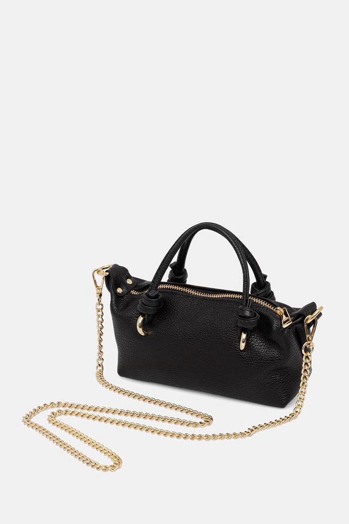 Akcesoria Answear.LAB torebka crossbody damska skórzana 1547.hak czarny