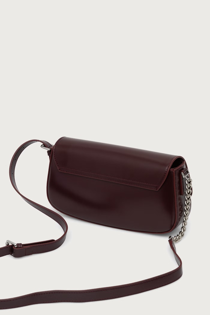 Torebka crossbody damska skórzana Answear.LAB LP-20.cjk bordowy