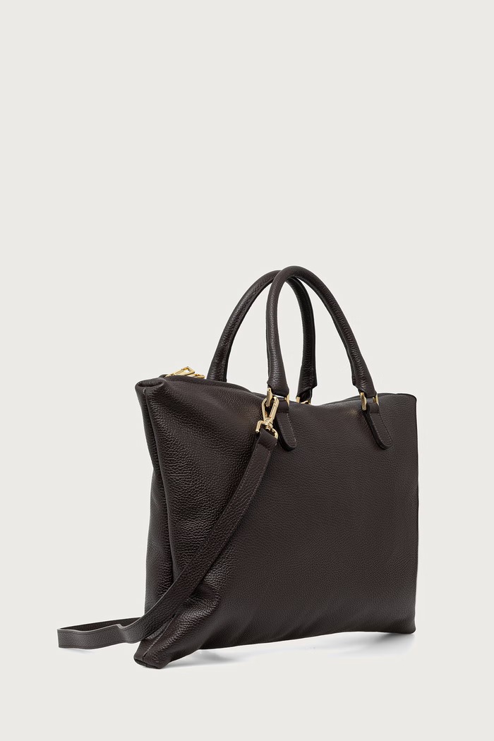 Answear.LAB Torebka shopper damska skórzana DBB3206.ijr brązowy WA26