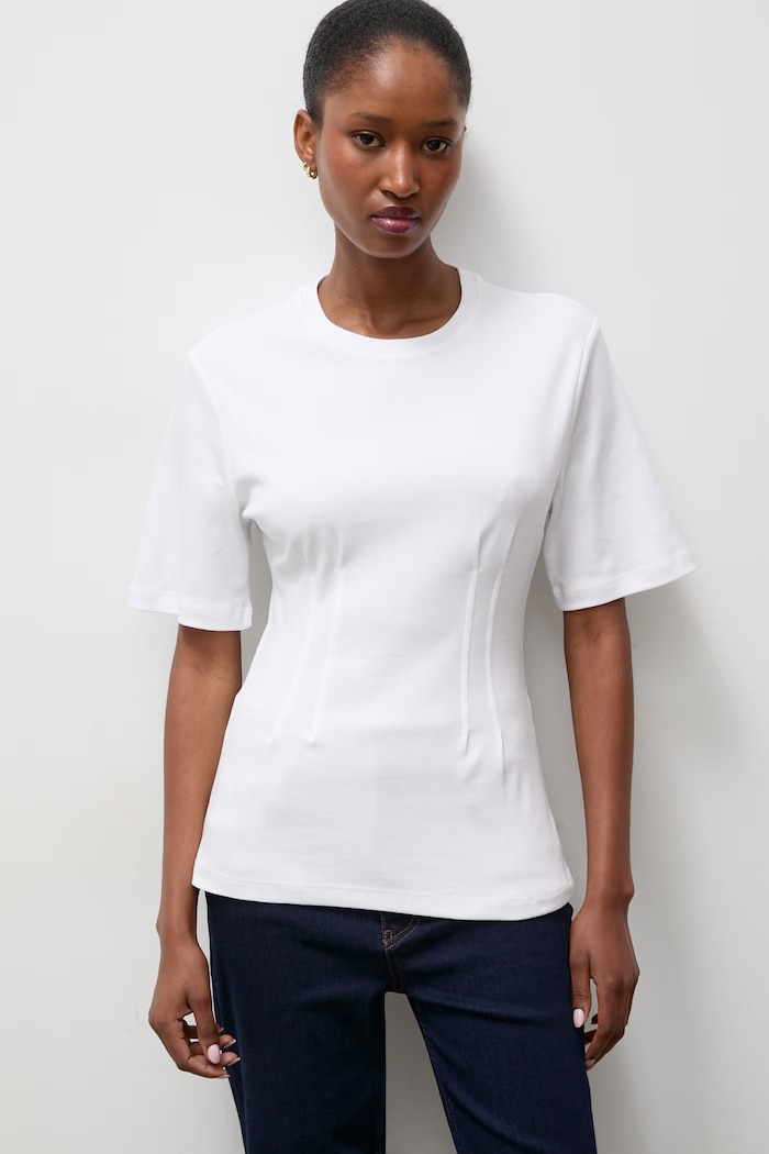 Answear.LAB T-shirt basic damski bawełniany biały 17487