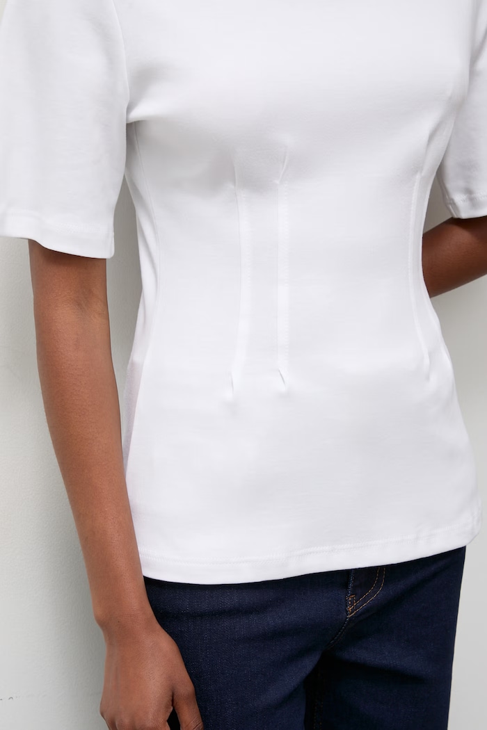 Answear.LAB T-shirt basic damski bawełniany 17487 biały