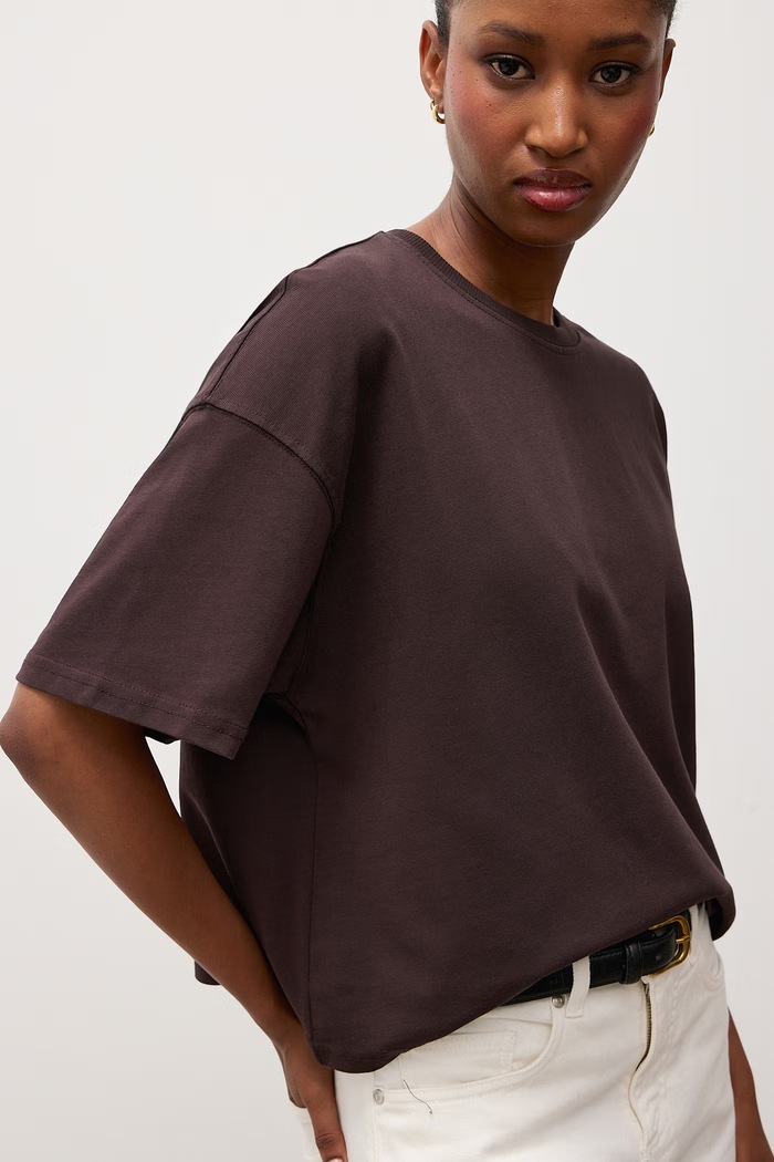 Answear.LAB T-shirt damski bawełniany brązowy 31017.tok