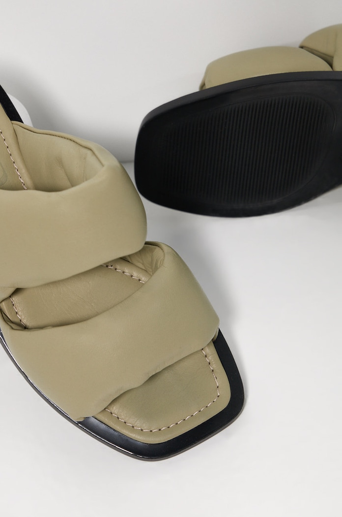 Answear.LAB ciabatte slide in pelle 701422.2.AJ turchese WS22