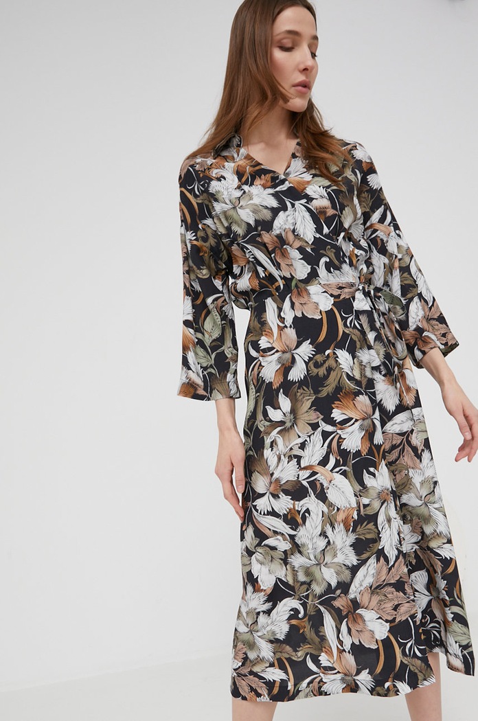 Answear Lab rochie WS22.SUD114 negru WS22