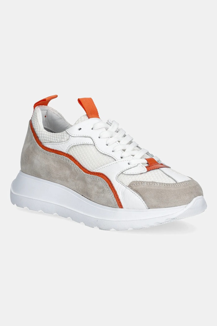 Answear Lab sneakers piele întoarsă alb obd08l.db