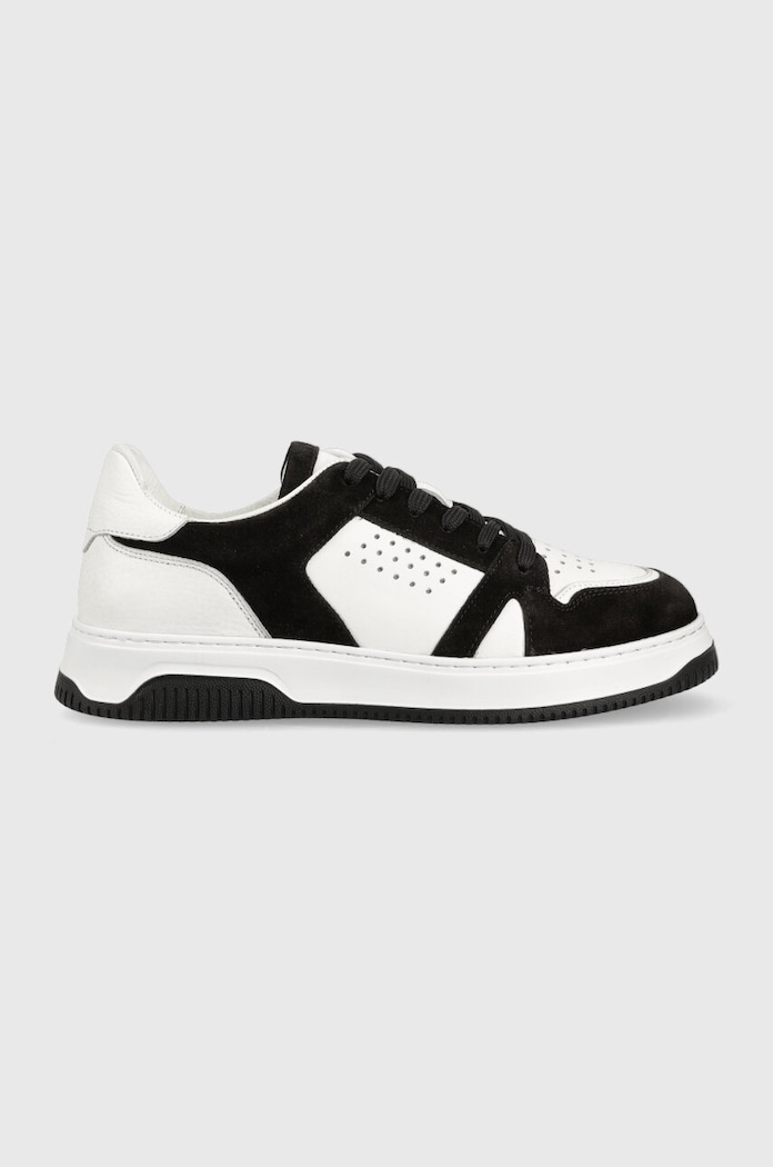 Answear Lab sneakersy skórzane skóra zamszowa biały obd08r.db
