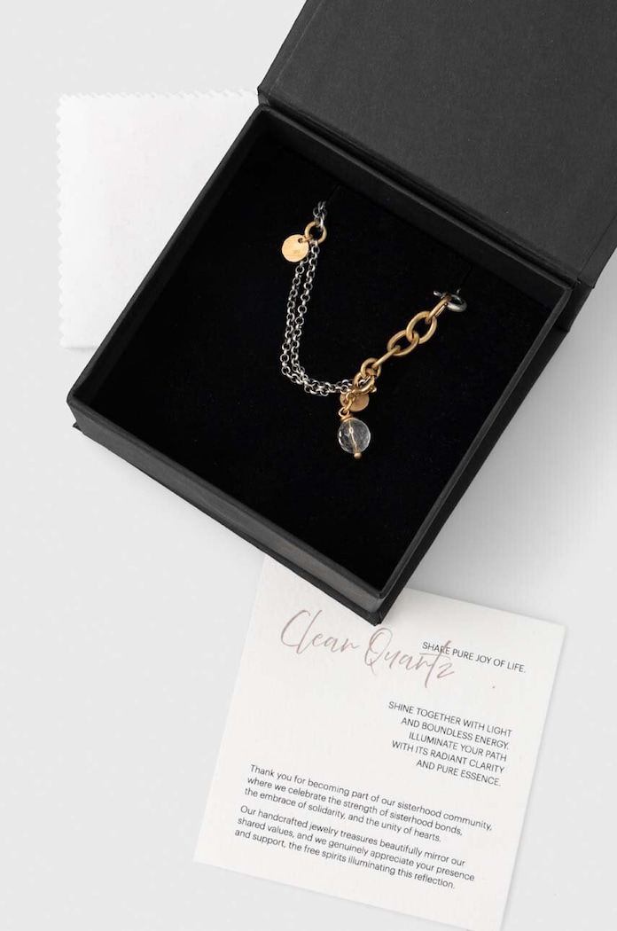 Аксесоари Лабораторна сребърна гривна с кристали Answear Lab WS24.AKD003 сребърен
