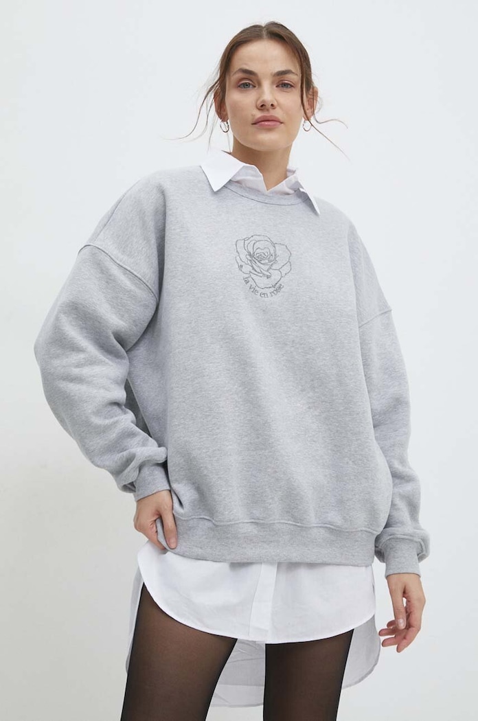 Answear.LAB bluza pozostałe szary WS24.BLD908