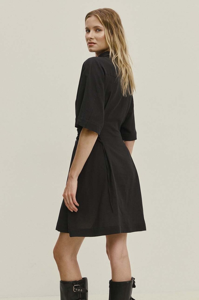 Odzież Answear.LAB sukienka bawełniana WS24.SSD012 czarny