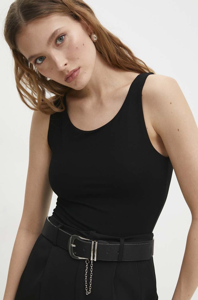 Bodi Answear.LAB WS24.TSD015 crna WS24