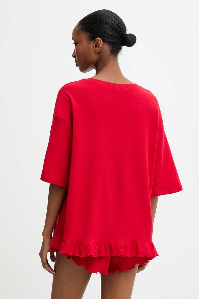 Answear Lab pijamale de bumbac rosu WS25.BID006
