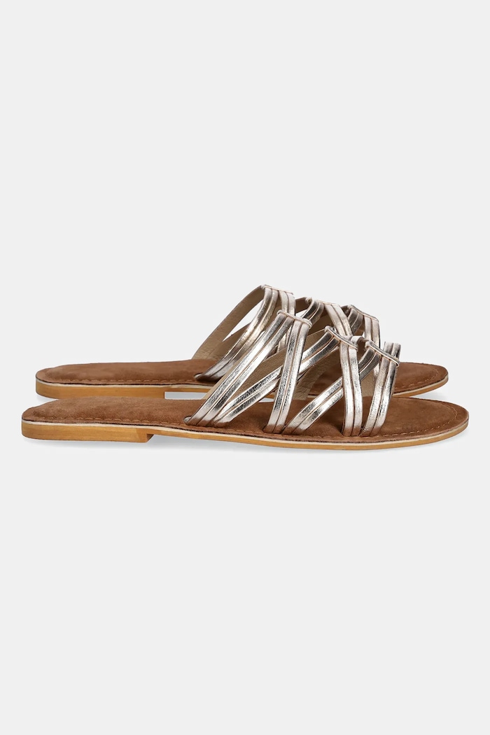 Answear.LAB ciabatte slide in pelle SC7314 oro WS25