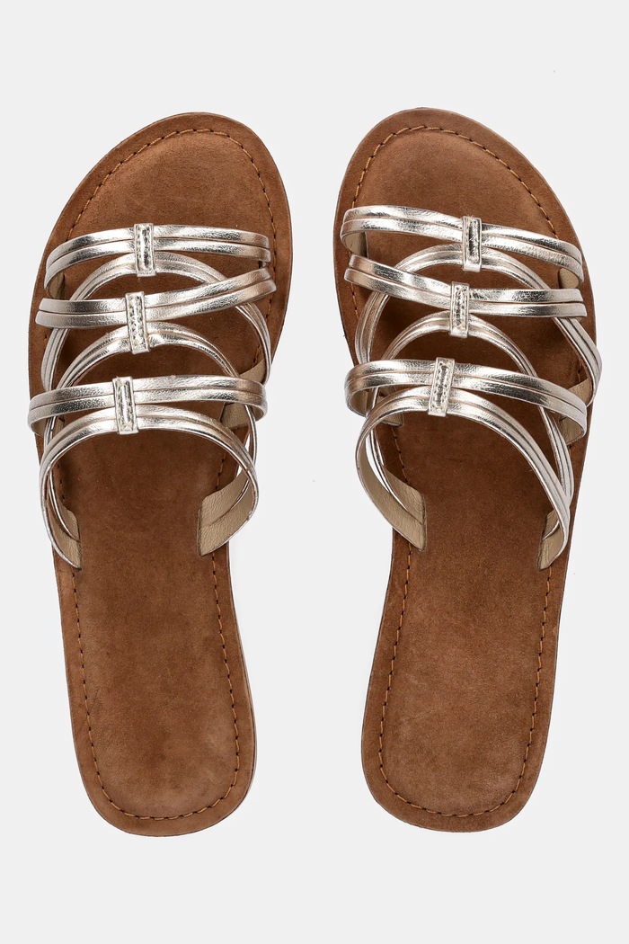 Answear.LAB ciabatte slide in pelle oro SC7314