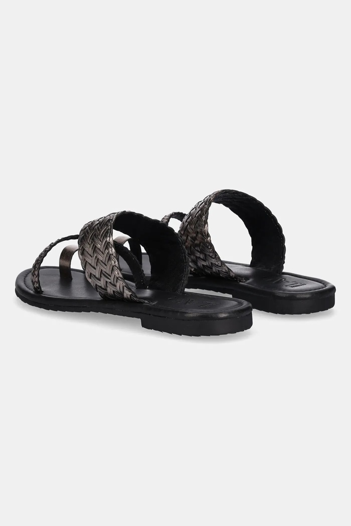 Scarpe Answear.LAB ciabatte slide in pelle DA103 argento