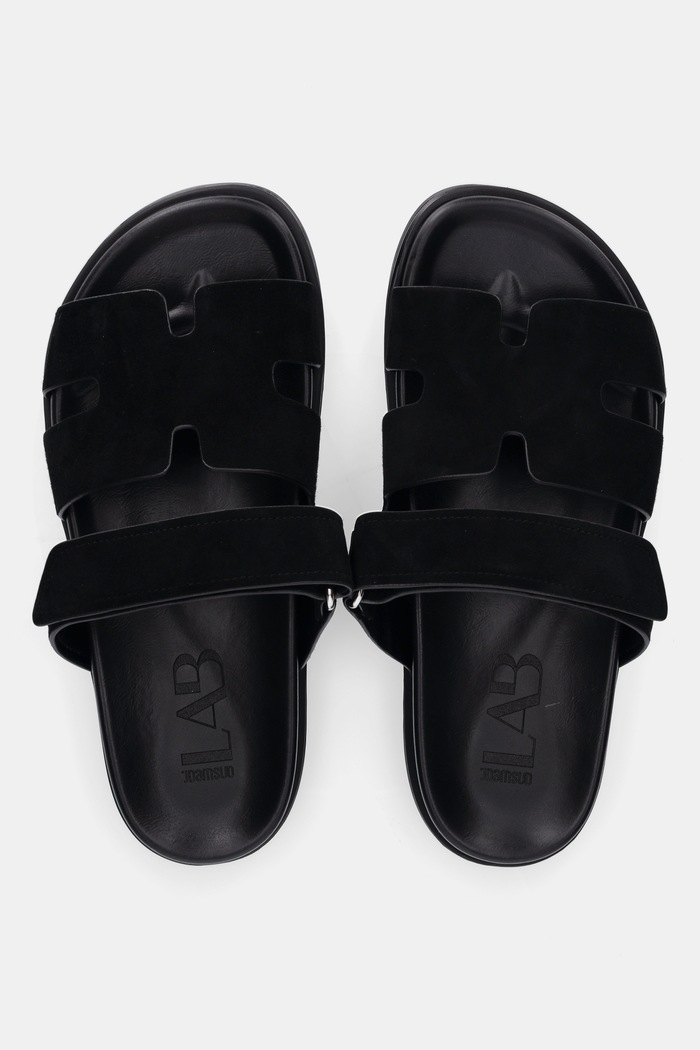 Answear Lab papuci din piele negru LT592L.97