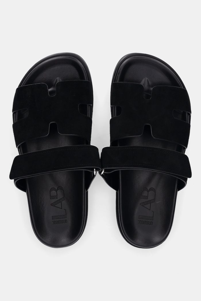 Answear Lab papuci din piele negru LT592L.97