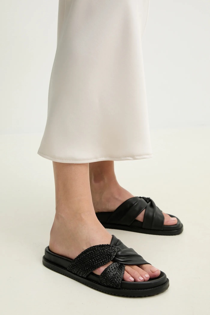 Natikače Answear.LAB tekstil crna RSP10147