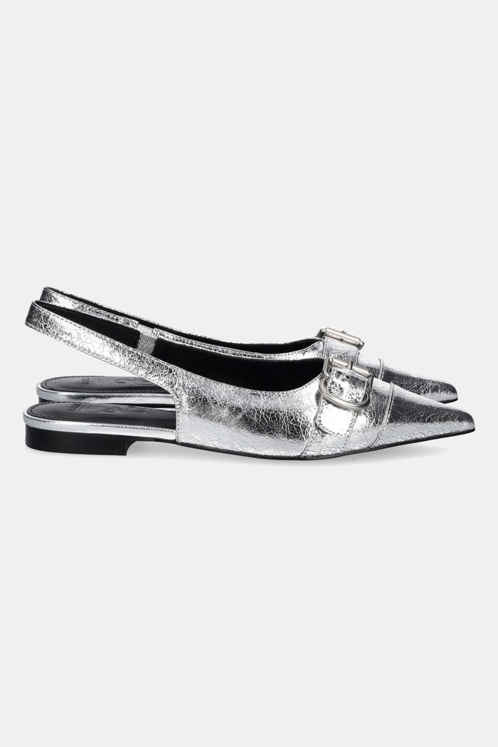Answear.LAB bőr balerina cipő LT593.911.2 ezüst WA25