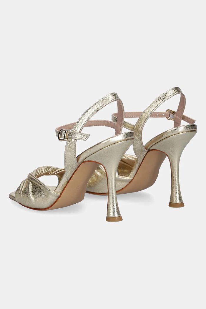 Answear Lab sandale de piele aur 97602