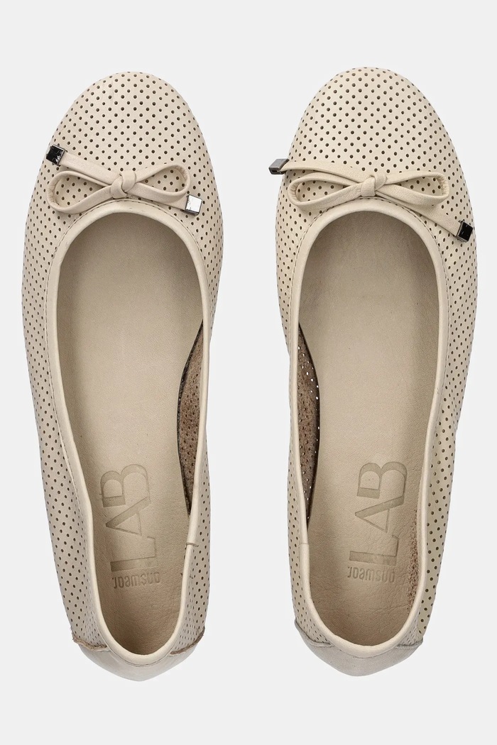 Answear Lab balerini de piele bej 22205.OS