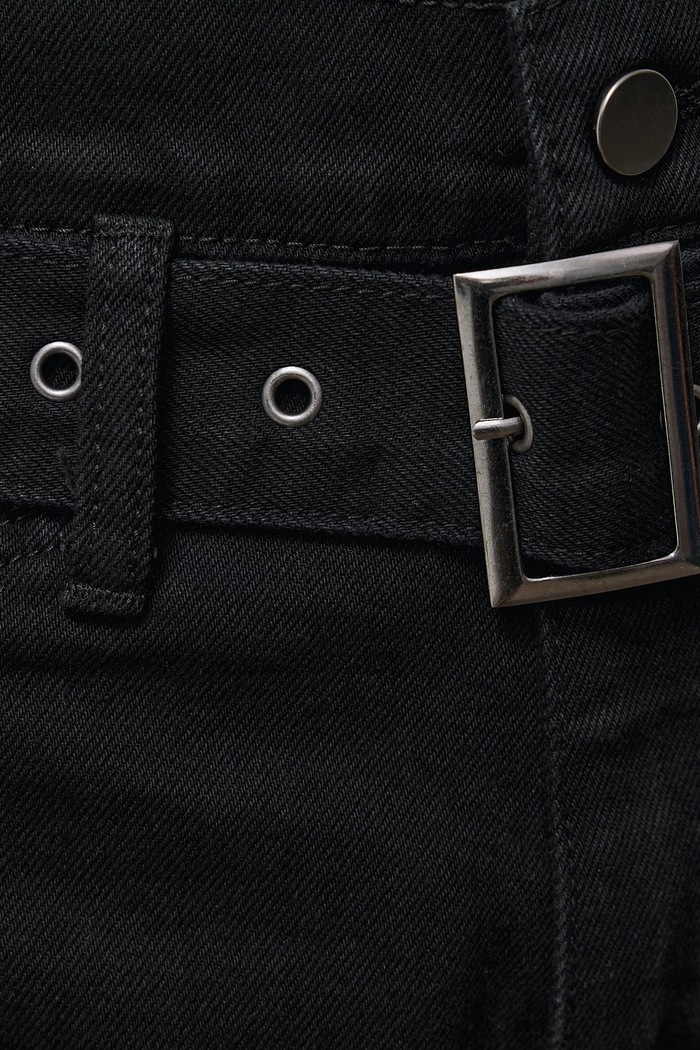 Answear Lab pantaloni scurti jeans Answear.LAB negru l20055.1.flk