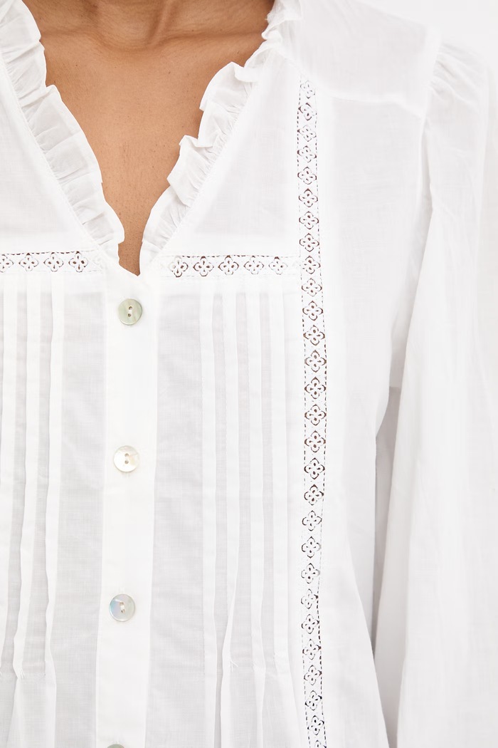 Βαμβακερή μπλούζα Answear.LAB FT1212.hak λευκό