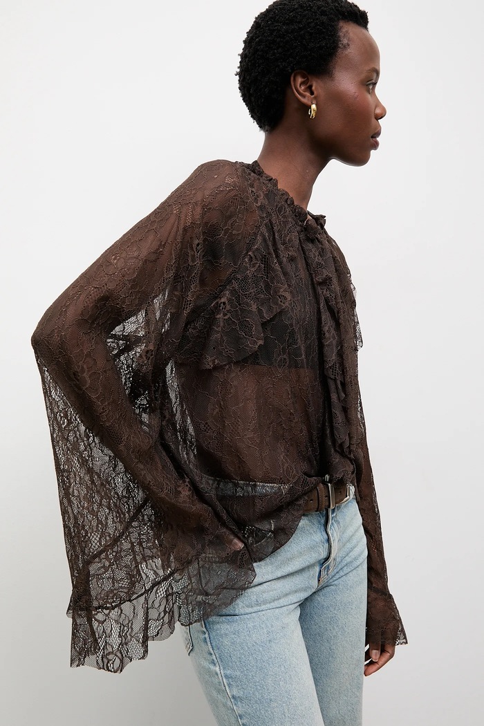 Bluza Answear.LAB bez uzorka smeđa 93210.iok