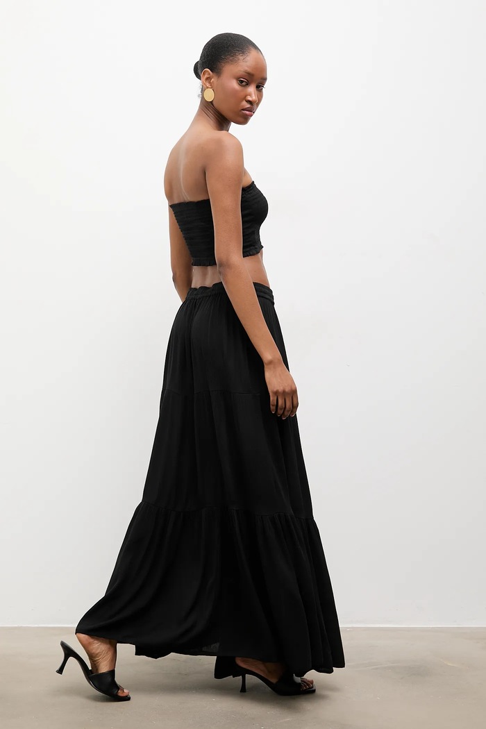 Топ и пола Answear.LAB Reina/BUSTIER.hak черен