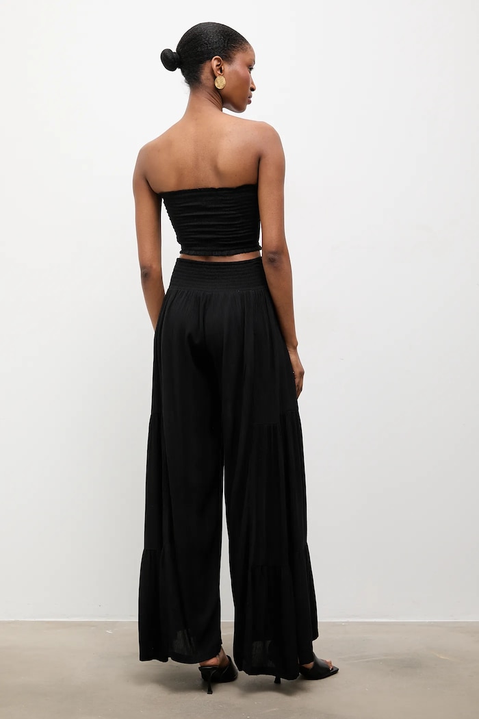 Μπλούζα και φούστα Answear.LAB μαύρο Muss/BUSTIER.hak