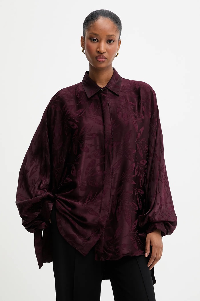 Answear.LAB camasa 34651.tok burgundia WS26