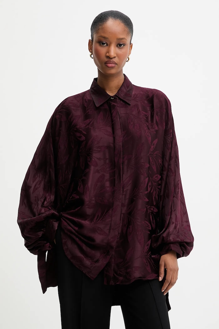 Answear.LAB camasa 34651.tok burgundia WS26