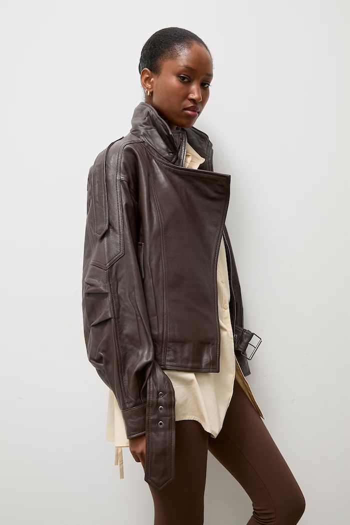 Кожено яке Answear.LAB YARA from the Unscripted collection кафяв YARA