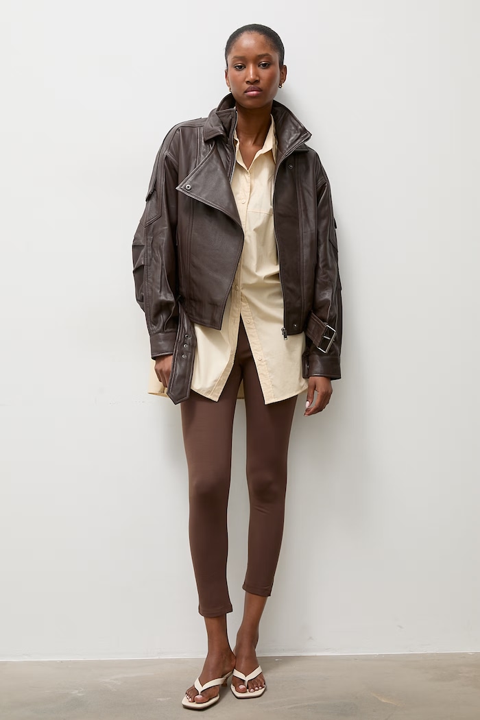 Кожено яке Answear.LAB YARA from the Unscripted collection YARA кафяв WS26