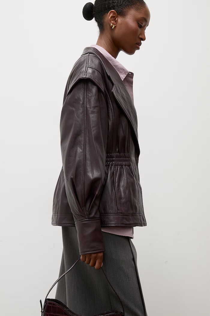 Дрехи Кожено яке Answear.LAB NOOR from the Unscripted collection NOOR бордо