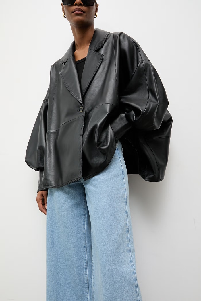 Answear.LAB geacă oversize pentru femei, din piele BALO Unscripted Collection BALO