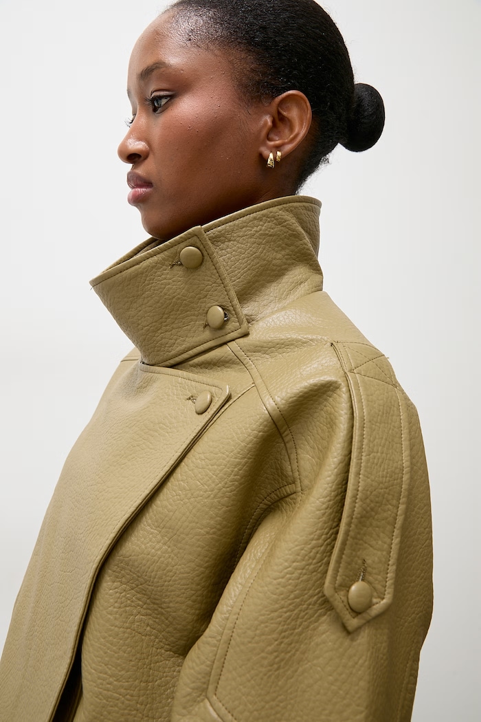 Answear.LAB kurtka oversize damska z imitacji skóry 8822.FLK