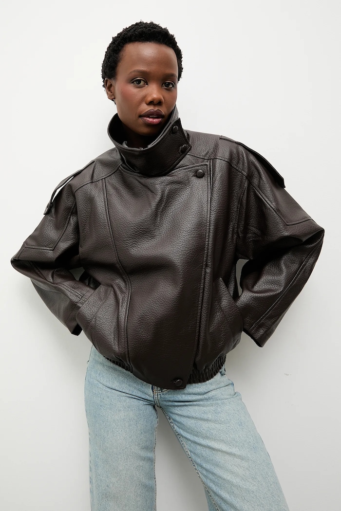 Bunda Answear.LAB hnedá 8822.FLK
