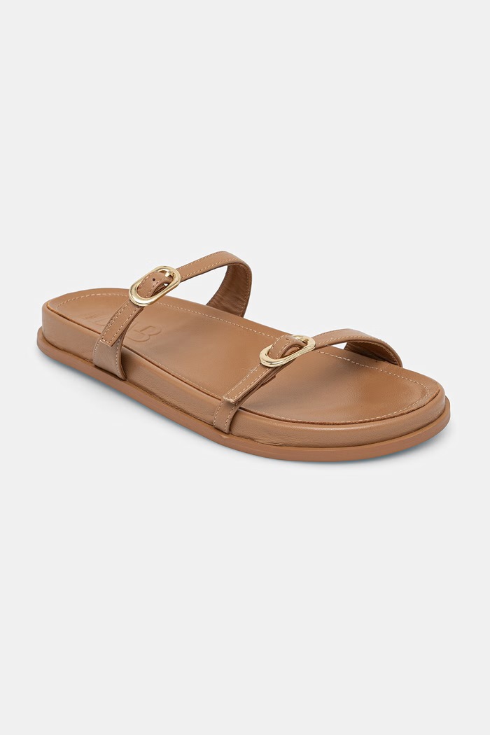 Scarpe Answear.LAB ciabatte slide in pelle LA-89863-2079A.hak beige