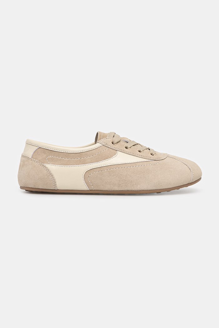 Σουέτ sneakers Answear.LAB POWDER NUDE powernude.hak μπεζ