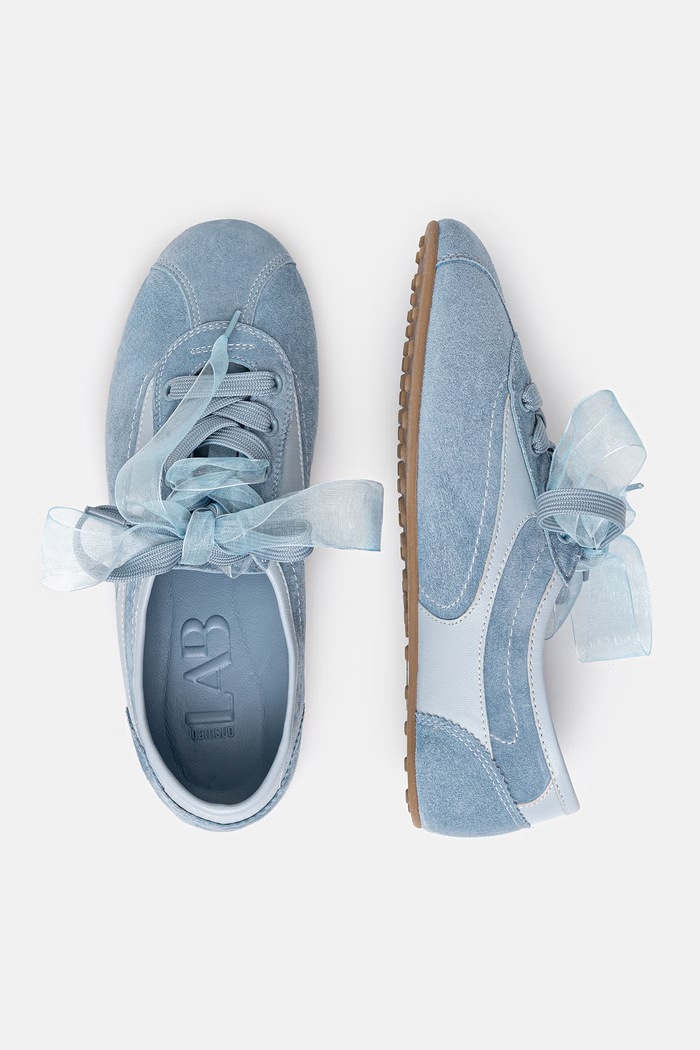 Obuv Semišové tenisky Answear.LAB POWDER BLUE powernude.hak modrá