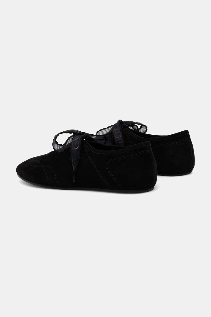 Answear.LAB baleriny zamszowe czarny LT263-2.cjk