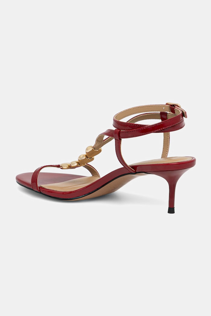 Answear.LAB sandale de piele Unscripted Collection rosu LT89-Y2.cjk