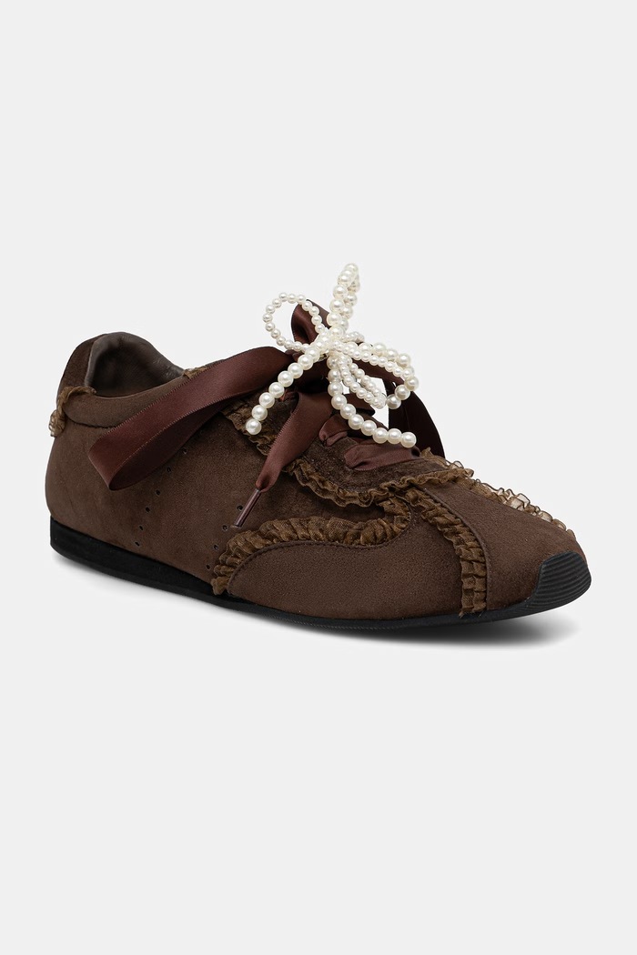 Semišové tenisky Answear.LAB SOFT LACE CHESTNUT hnedá LT96-8.cjk