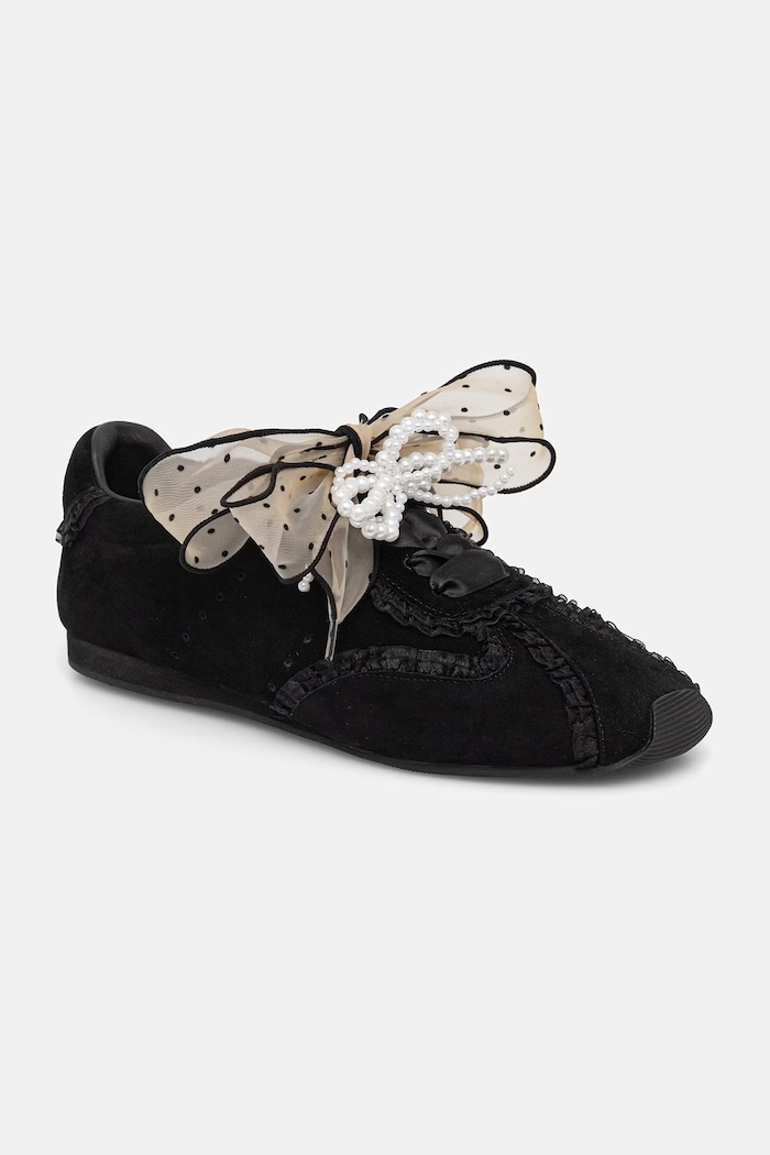 Boty Answear.LAB sneakers boty dámské semišové LT96-8.cjk černá