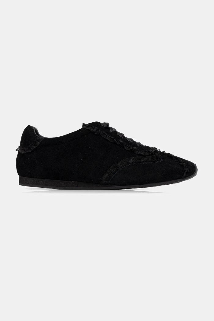 Велурени маратонки Answear.LAB SOFT LACE BLACK черен LT96-8.cjk