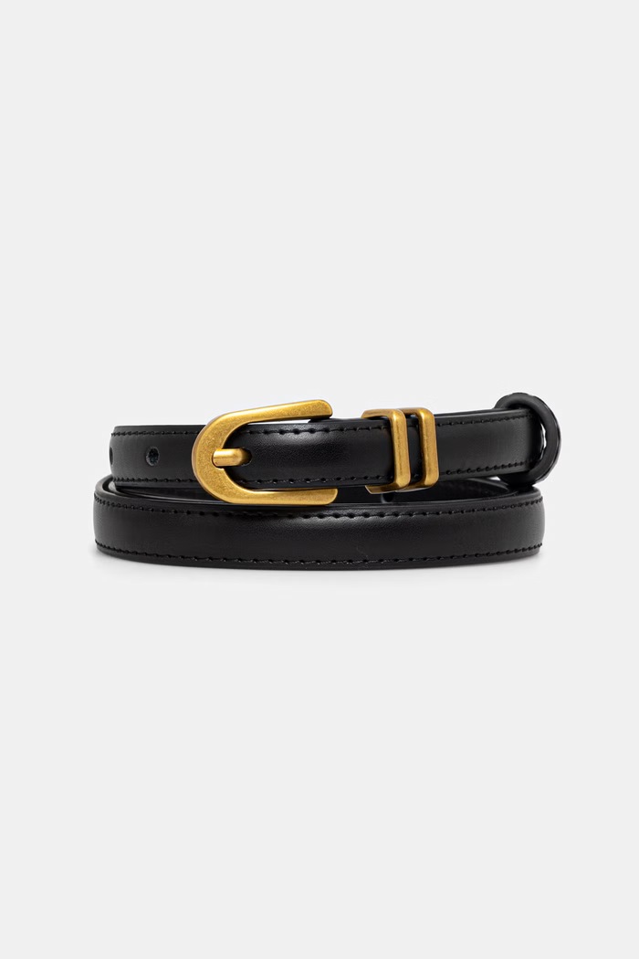 Answear.LAB curea de piele negru BZ.5.cjk